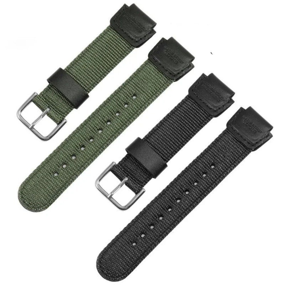สายนาฬิกาไนลอนสําหรับ Casio AE-1200WH SGW-300H 400H W-216H AQ-S810W aq-s800 w-218h เปลี่ยนขับรถกีฬานาฬิกาอุปกรณ์เสริม