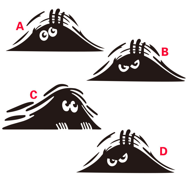 สติ๊กเกอร์ติดรถ Peeking Monster Auto Dune Monster สติ๊กเกอร์ติดรถ Peeking Monster สติ๊กเกอร์ติดรถ 11