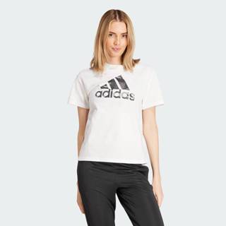 adidas ไลฟ์สไตล์ เสื้อยืดพิมพ์ลายพราง ผู้หญิง สีขาว IW5172