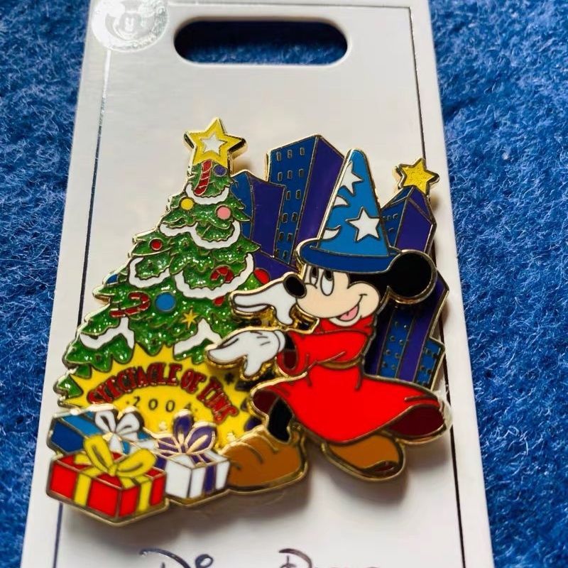 Disney Badge disney pin disney pin disney Medal Double Mickey Magic Hat Christmas Style WWX202511.27