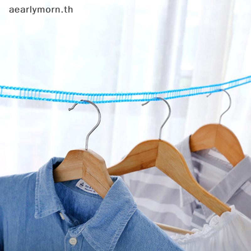 AA Windproof Clothesline 3/5/8/10 เมตร Travel Clothes Line เชือกแบบพกพาเสื้อผ้า Drying Lines ปรับลื่