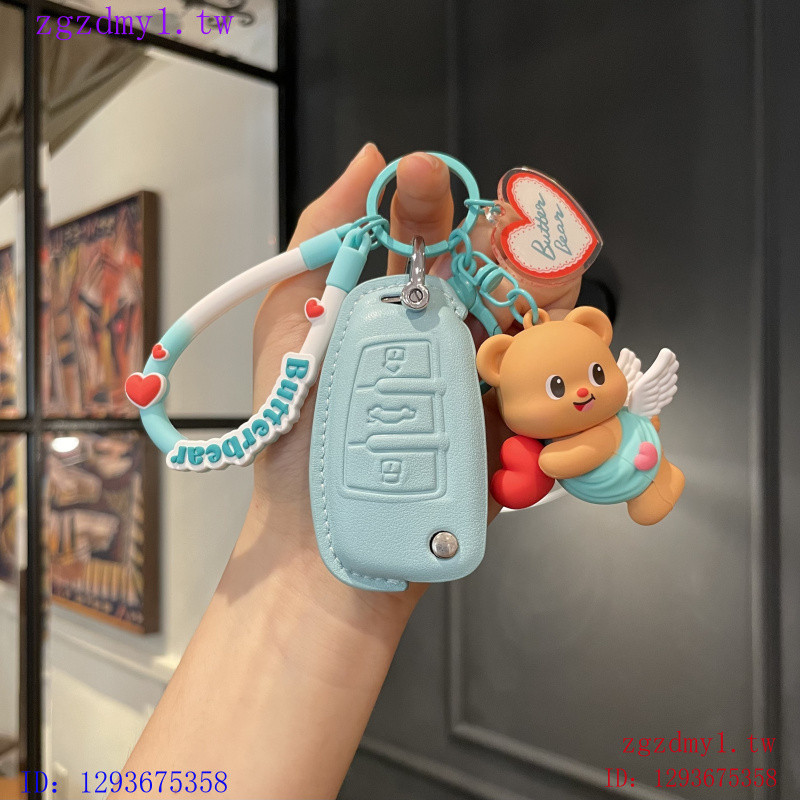 JR6G เหมาะสําหรับ 24 รุ่น Audi AudiQ3 ฝาครอบกุญแจ Q2L รถ A3 A4L A6L Q5L Q7 A7 A8 หัวเข็มขัดน่ารัก YZ