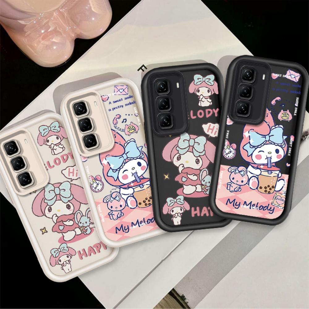 ปลอกสําหรับ INFINIX HOT 50 4G INFINIX X6882 X6882B น่ารักซิลิโคน Melody กันกระแทก TPU กรณี