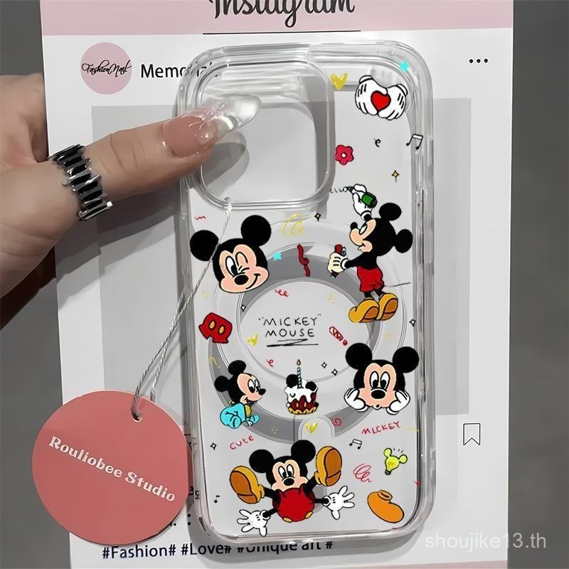 Bixin clear Mickey รูปแบบการ์ตูนวันเกิดน่ารักสําหรับ Samsung A06 20ULTRA A14 A55 A56 A15 10PLUS A35 