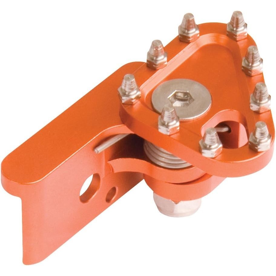 Tusk Aluminium Brake Pedal Replacement Toe Tip สีส้ม