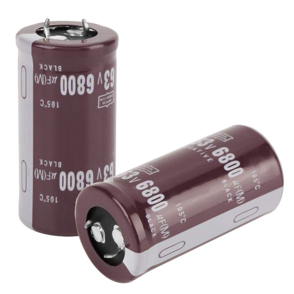 2pcs 63V 6800uF Electrolytic Capacitor ชุดอิเล็กทรอนิกส์ Component Kit 25  50 มม.105