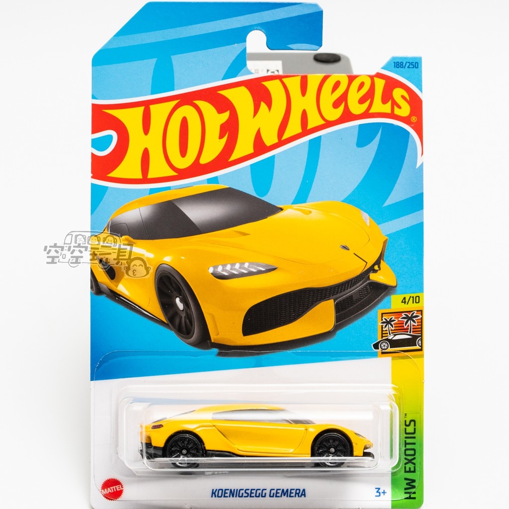 เบอร์ 188 KOENIXEGG GEMERA KOENIXEGG GEMERA KOENIXEGG สีเหลือง Mattel Hot Wheels โลหะผสมรถสปอร์ตขนาด