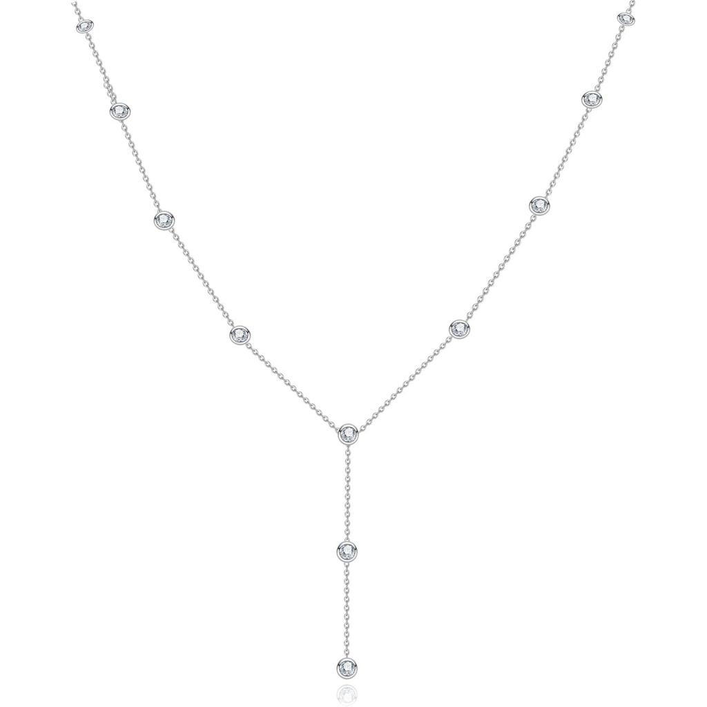 SDFGHJKL;AnuClub Cushion Cut Moissanite จี้สร้อยคอ D สี VVS1 925 เงินสเตอร์ลิงประณีตทุกวันสร้อยคอใบร