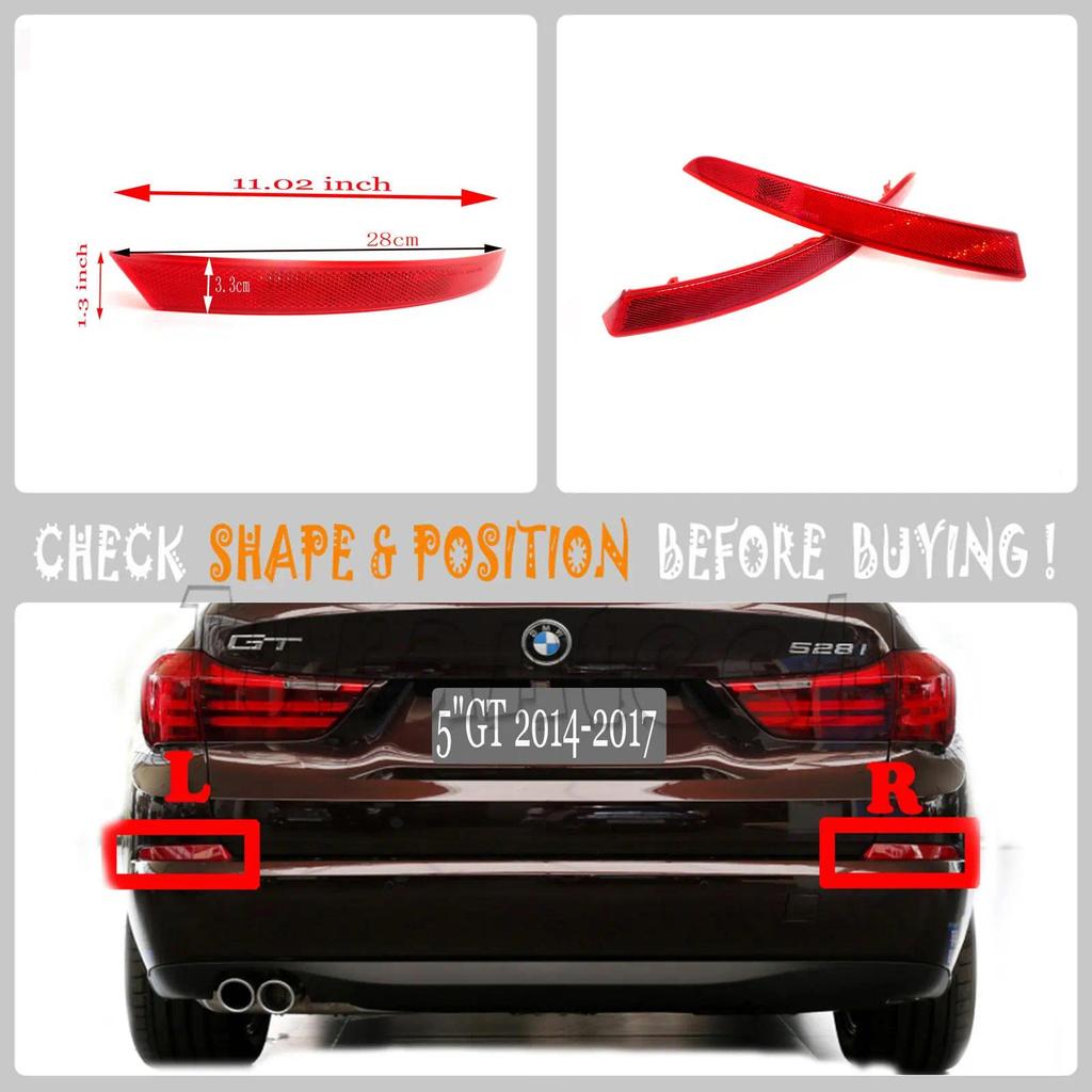 Fit 14-17 L&R BMW GT Series 5 F07 LCI GT5 520d 530d 530dX 535d 535dX 535i 535i 535iX 550i 550i 550iX