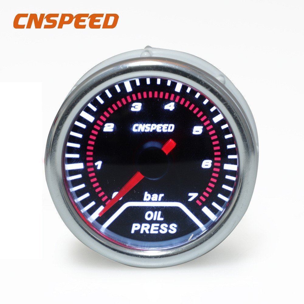 ) แว่นตากันแดด 52 มม.พร้อม Universal White Light 0-7bar รถ 7 ซม.เครื่องวัดความดัน T12V (น้ํามันดัดแป