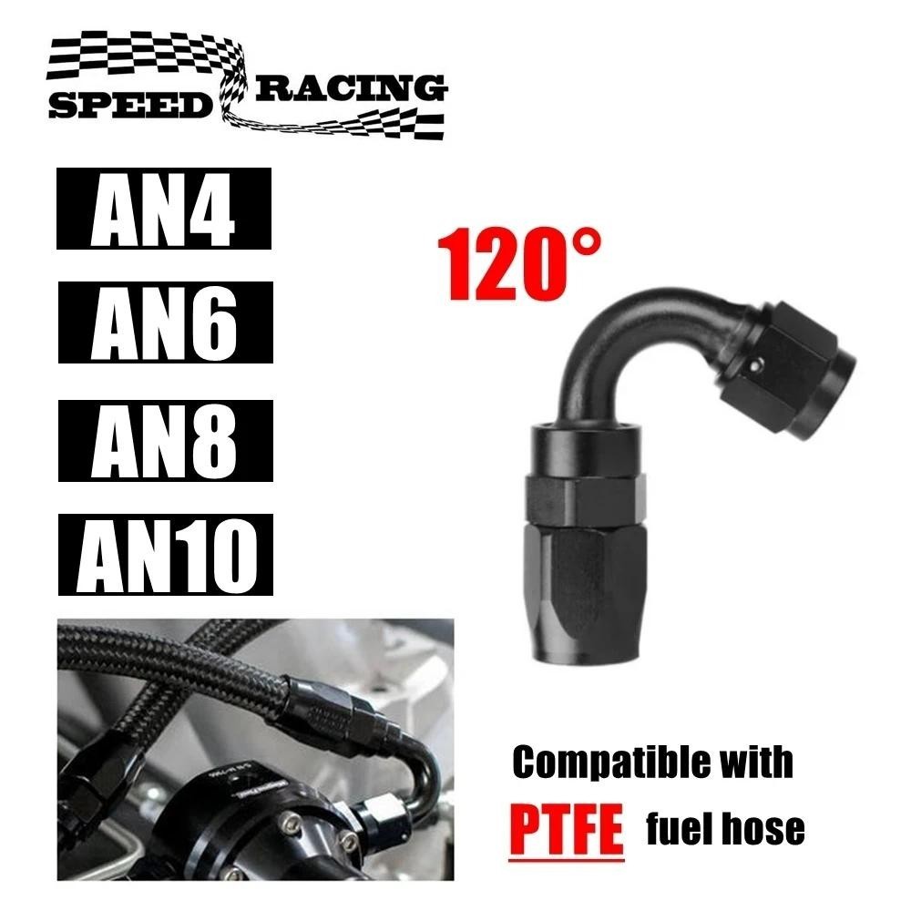 120 องศาการใช้น้ํามันหมุนท่อ End Fitting หญิง-AN4 AN6 AN8 AN10 ท่อน้ํามัน End Adaptors PTFE