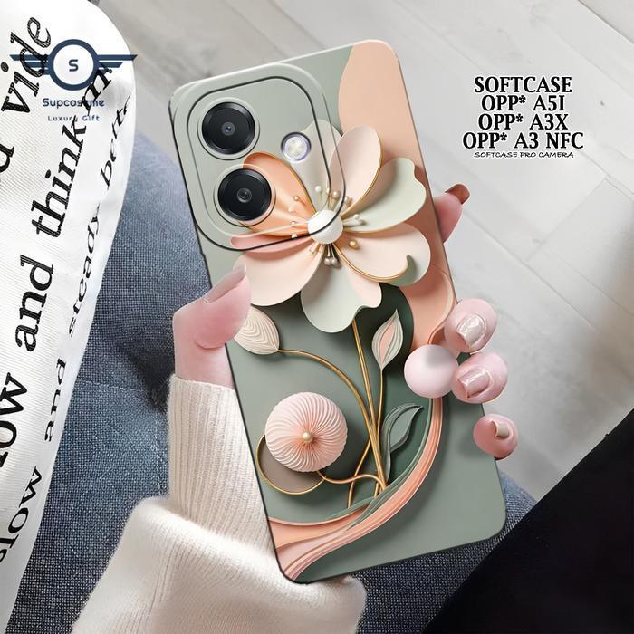 HP ล่าสุด OPP* A5i / A3X / A3 NFC Case - Fashion Flower Case - OPP* A5i / A3X / A3 NFC Case - ซิลิโค