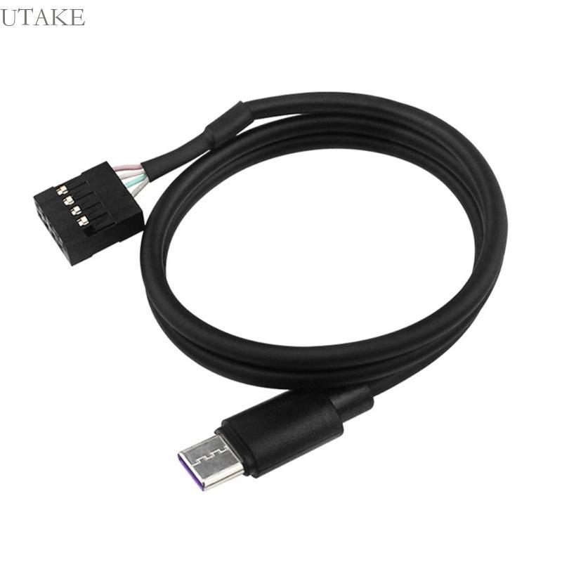 Utake 9Pin To USB Type C สายแปลงหน้าจอรองสําหรับซิงค์ข้อมูลและชาร์จ