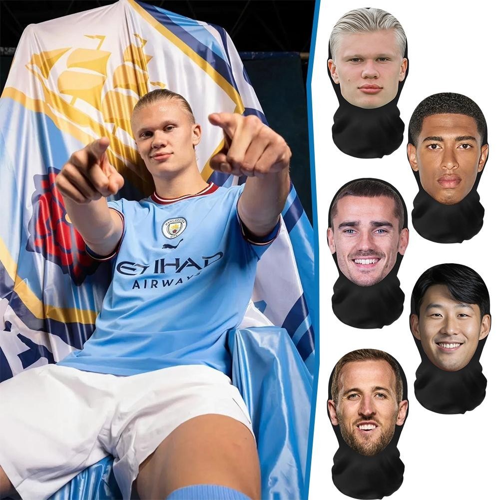 SEUW ตลก Haaland 3d พิมพ์หน้ากาก Balaclava หมวก Face Mask หมวกสําหรับ Halloween Tricky หมวก R1t7 SEU