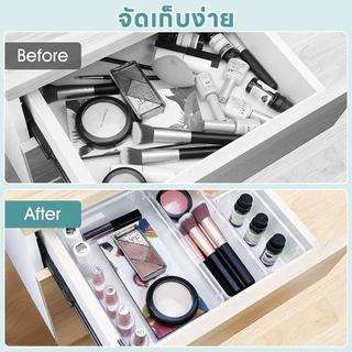 จัดส่งทันที🚀 กล่องจัดระเบียบ เก็บของในลิ้นชัก กล่องเก็บอุปกรณ์เครื่องเขียน เก็บเครื่องสำอางค์