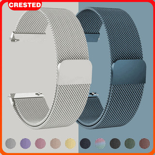 สายลูปโลหะ Milanese วงสแตนเลส for Samsung Galaxy Watch/ Redmi Watch 5 Active/Huawei/ Amazfit Bip 6 /Xiaomi Watch