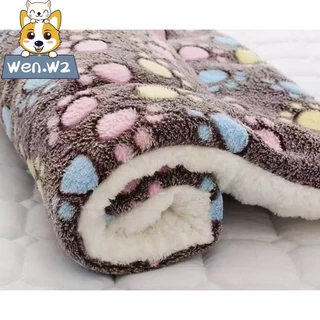 wen.W2 แผ่นรองสัตว์เลี้ยงแบบหนา พร้อมผ้าห่มสำหรับฤดูหนาว สำหรับแมวและสุนัข แผ่นรองนั่งสำหรับสัตว์เลี้ยง