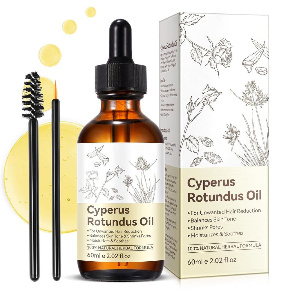 Cyprus Rotundus Oil - Cyperus Oil, Cyperus Cypress Rotundus สําหรับกําจัดขน, ลดการเจริญเติบโตของเส้น