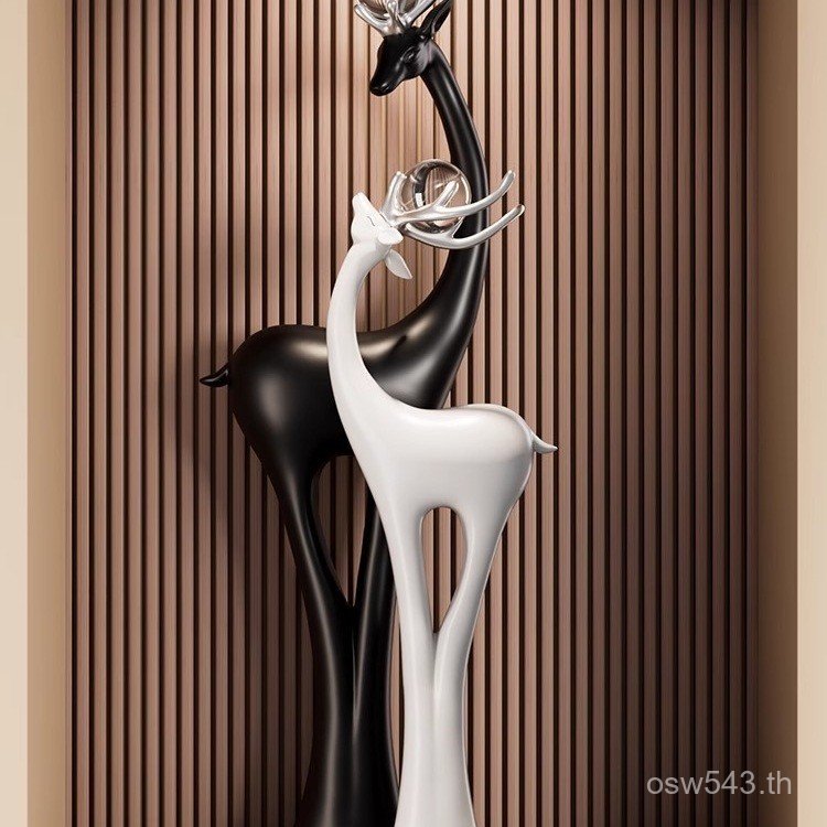 ของขวัญพิธีขึ้นบ้านใหม่ Lucky Deer หรูหรา High-End Sense Wall Niche ใหม่ Residence ห้องนั่งเล่น Entr