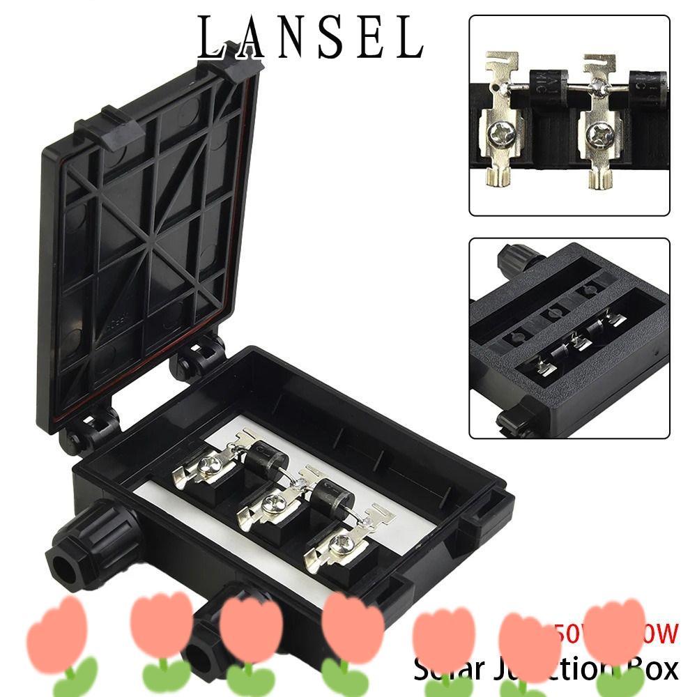 LANSEL1 1 ชิ้น PV โมดูลกล่อง, 50 W-120 W 6A สีดํากล่อง,ทนทาน IP65 กันน้ําเครื่องมือทดสอบไฟฟ้าสําหรับ