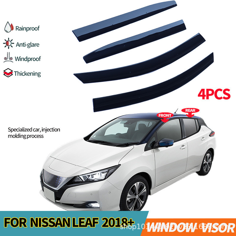 ใช้ได้กับ Nissan Leaf Rain Guard แผ่นกันฝนหน้าต่างด้านข้าง Leaf ZE1 2018