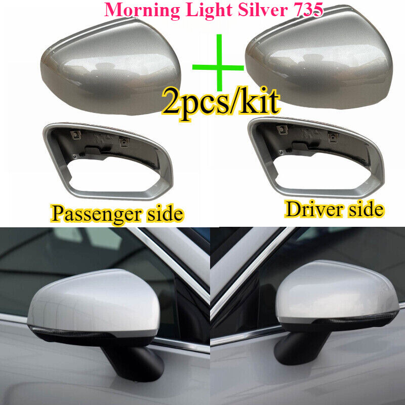 2PCS Morning Light Silver LH & RH กระจกมองข้างสําหรับ VOLVO S60 S90 2019-24