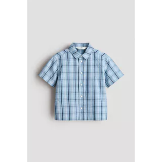 H&M(เอชแอนด์เอ็ม) เสื้อเชิ้ตแขนสั้นผ้าฝ้าย Boys Short-sleeved cotton shirt 1317528_1