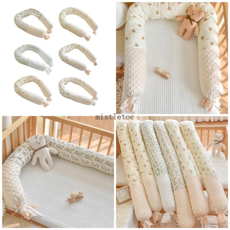 MIS Soft Breathable Baby Bed Guard Cozy Nursery Decors Baby Safety Sleep Solution