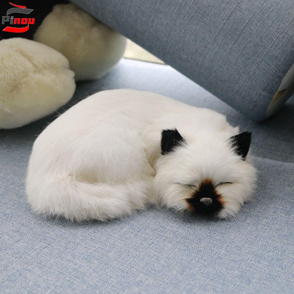 พินกู ของเล่นแมวจําลอง,สัตว์ขนเหมือนจริงของเล่นแมว,ลูกแมวยัดไส้รุ่นมินิสร้างสรรค์เหมือนจริงตุ๊กตาแมวจําลองของขวัญวันเกิด