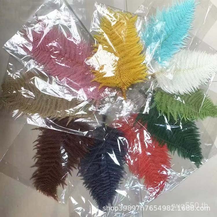 ตกแต่งตัวอย่างจับคู่ช่อดอกไม้ผู้ผลิตอมตะทําเองเฟิร์นใบลายนูนขายส่งสติกเกอร์พืชยูนนานกรอบรูปวัสดุ gt0