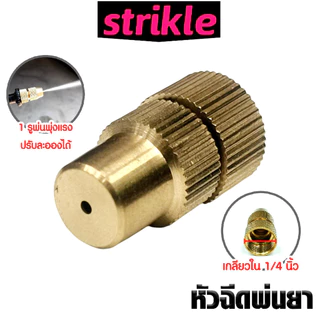 หัวฉีดทองเหลืองกลมจรวด เกลียวใน 1/4นิ้ว หัวฉีดยา หัวพ่นยา หัวพ่นหมอก หัวพ่นทองเหลือง หัวฉีดพ่นยา คุณภาพ ทน