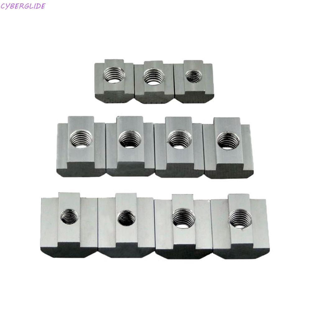 CYBERGLIDE Hammer Nut 20PCS T-Track เลื่อน T Block 2020 3030 4040 4545 T Slot Nut