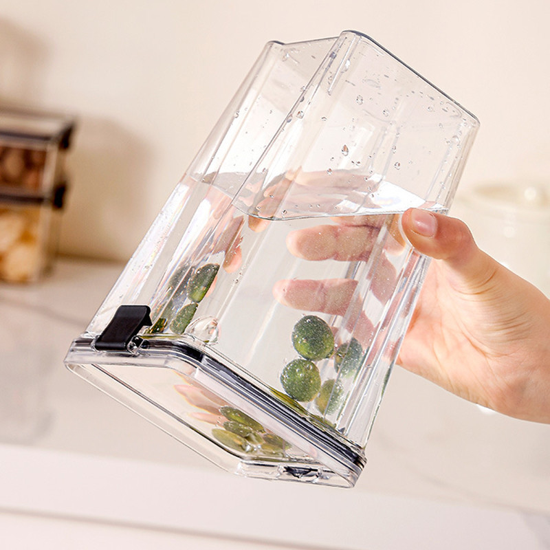 กล่องเก็บอาหารแห้ง กล่องเก็บของ มี 4 ขนาด เก็บขนม พร้อมฝาปิดผนึก เครื่องปรุง กล่องเก็บขนม - รูปที่ 5