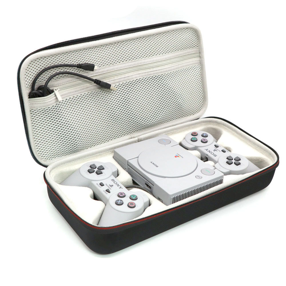 เหมาะสําหรับ Mini PS Playstation Classic Mini PS1 เกมคอนโซลจับกระเป๋ากล่องเก็บ QH9W