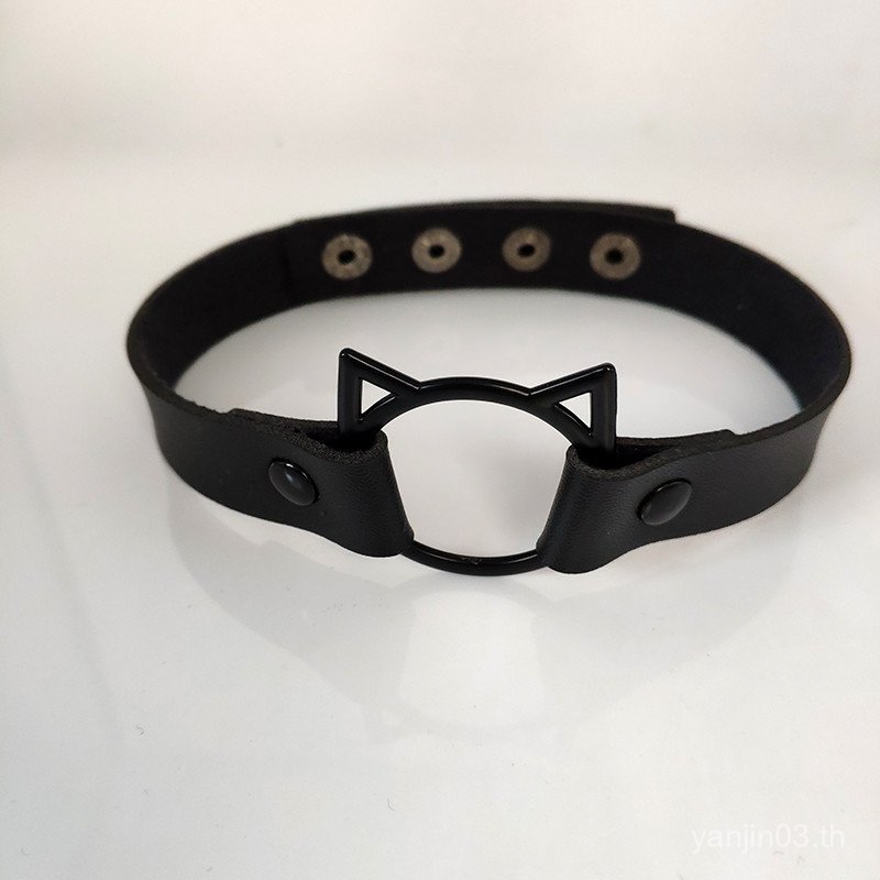 สร้อยคอมีธีมแมวน่ารัก สไตล์ไซเบอร์พังค์ สร้อยคล้องคอมินิมอลสำหรับผู้หญิง 4FOQ