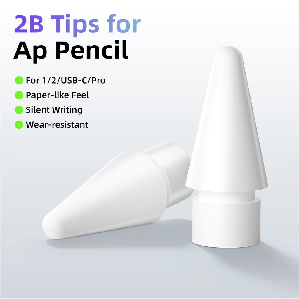 2B Double-layer ปากกาสําหรับ ดินสอ Gen1/2 ดินสอ Pro และ USB-C ดินสอลดหน้าจอแรงเสียดทานเกลียวออกแบบ
