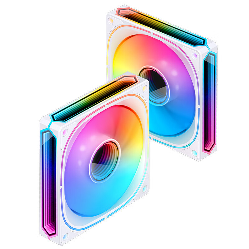 [ข้อเสนอพิเศษมาใหม่] JONSBO (JONSBO) FR-505W Phantom Color Version สีขาวรุ่น 12CM พัดลมแชสซี (3 ด้าน