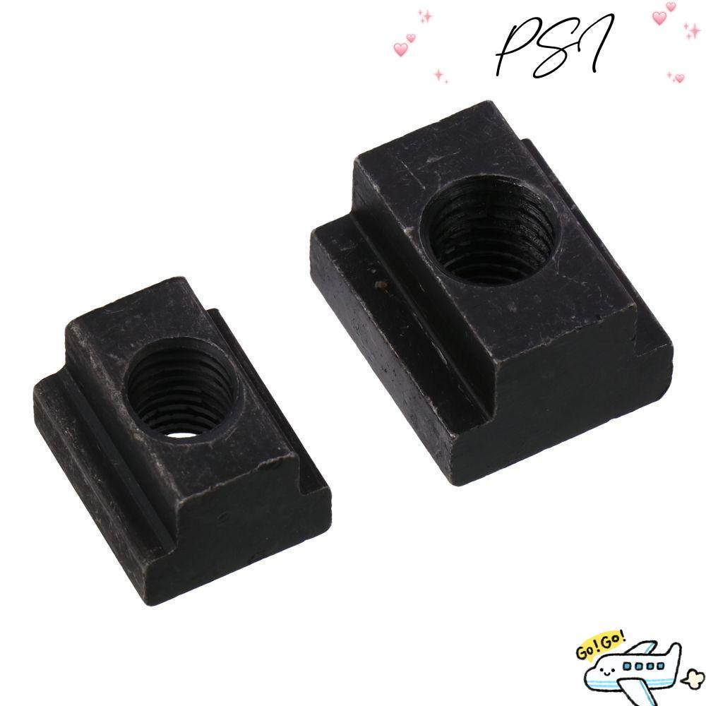 PSI 10 ชิ้น T Slot Nuts, Black Oxide M6 M8 M10 M12 แตะผ่านสล็อตถั่ว,คุณภาพสูงเหล็กคาร์บอน T-Nuts