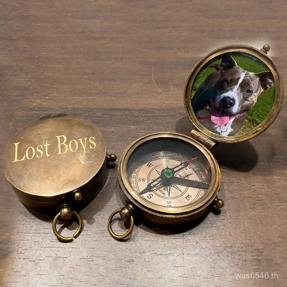 เข็มทิศย้อนยุค CFRP ออกแบบพิเศษ แกะสลักโลโก้ อุปกรณ์ตั้งแคมป์และข้ามพรมแดน