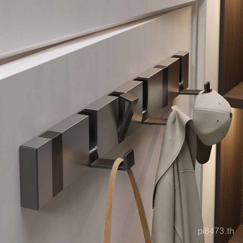 ผนังพับที่มองไม่เห็นหลังประตูเจาะฟรี Merrider ห้องน้ําแขวนผนัง Entrance ไม้แขวนเสื้อ A BZ5S