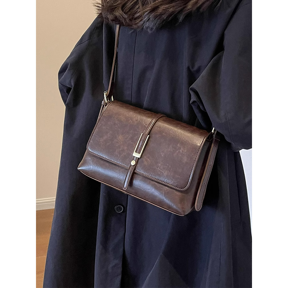 Vintage Work Commuter Bag Women s Large Capacity 2024 New Casual Autumn and Winter All match Shoulde