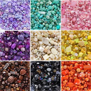[20g] ลูกปัดอะคริลิคผสม คละแบบ โทนสีสวย DIY สำหรับทำกำไล สร้อยคอ งานฝีมือต่างๆ