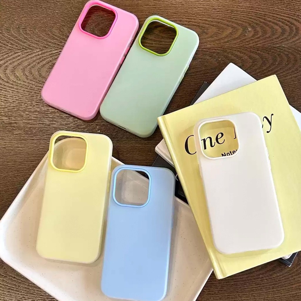 เคส Jelly Pastel 2in1 IPHONE 11 12 13 14 15 16 16E 17 AIR IP MAX PLUS PRO