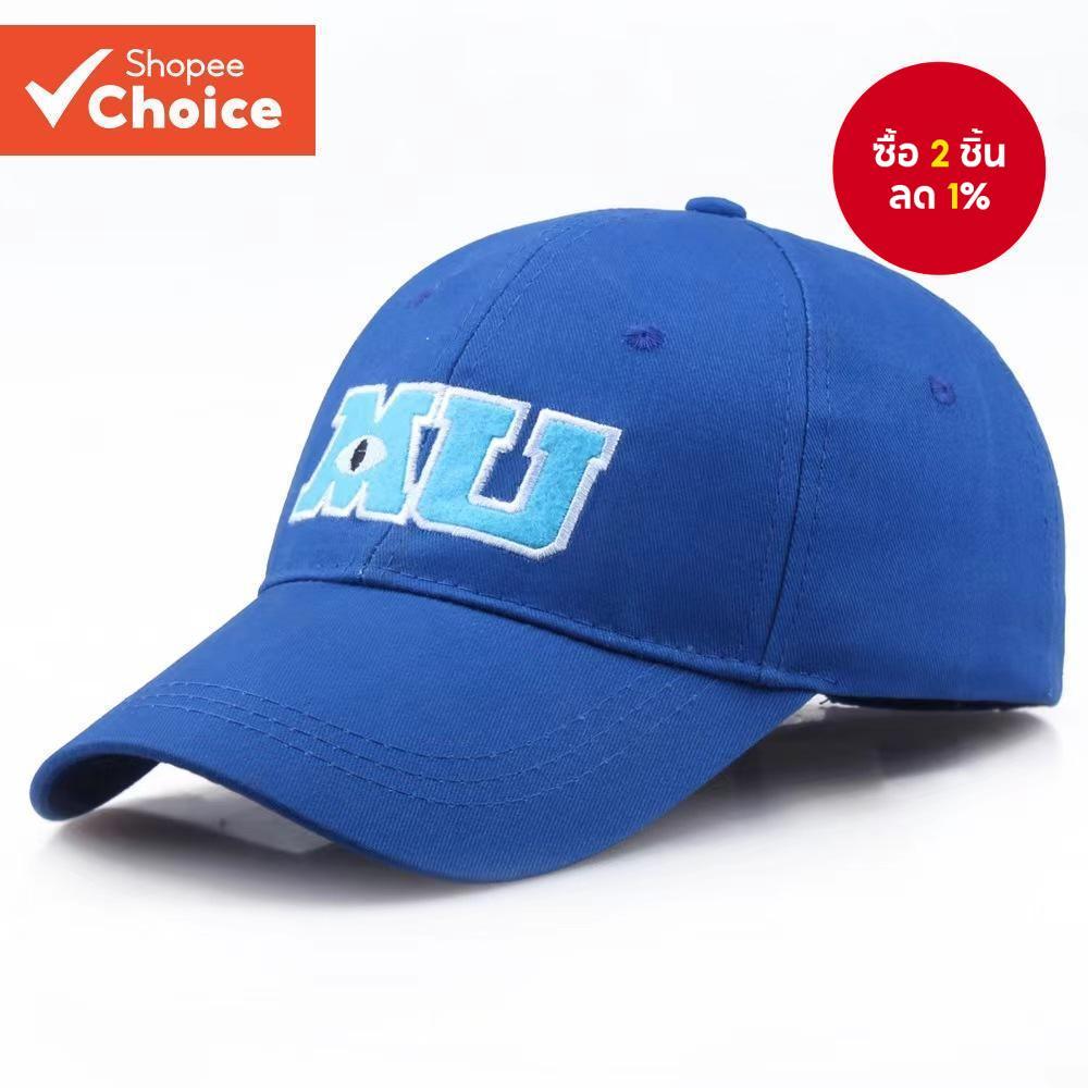 Monster University Power Company Sullivan Mao Monster Big Eyed Boy School Emblem MU Single Eyed Boy เบสบอลหมวก