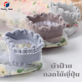 พร้อมส่ง 5คู่ถุงเท้าสั้นระบายอากาศญี่ปุ่นน่ารักสำหรับผู้หญิง ถุงเท้าฤดูใบไม้ผลิและฤดูร้อน แบบบางและคริสตัลถุงเท้าเรือ