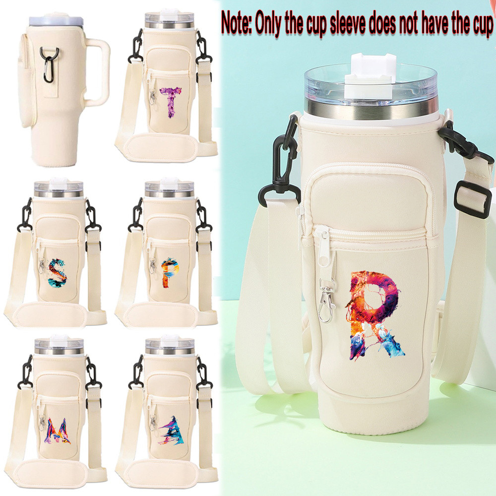 ใหม่ New Outdo Ptable Cup Pouch Slip-resistant proof tumbler sleeve Tumbler crossbody bag ขวดน้ํากระ
