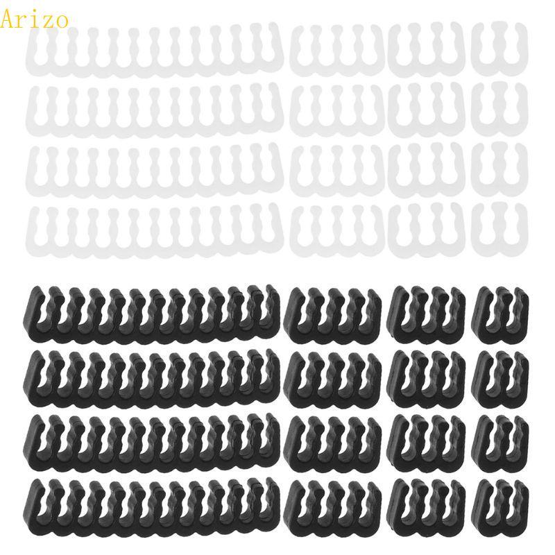 Arizo 16PCS PC Power Supply Connector 4 6 8 24 Pin Cables Manager สําหรับ GPU
