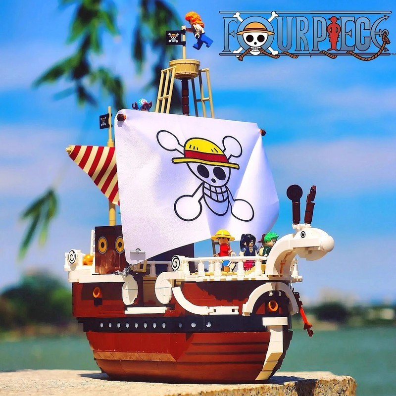 เข้ากันได้กับ Lego 75639 Forward Merry One Piece One Piece Series ของเล่นบล็อกตัวต่อ