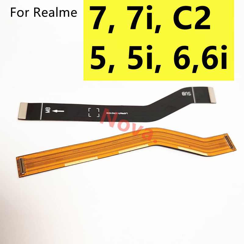 สําหรับRealme 7i / C2 / 7 / 5 / 5i / 6 / 6iหลักเชื่อมต่อเมนบอร์ดLCD Flex Cableอะไหล่ซ่อม