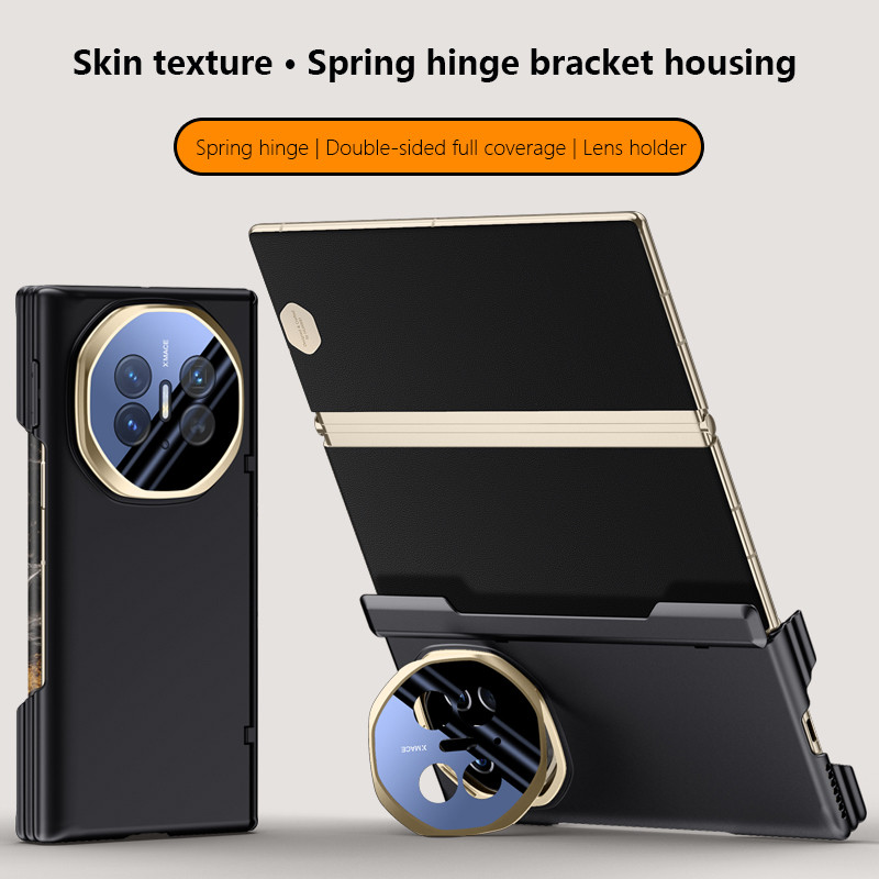 บานพับแม่เหล็กสําหรับ Huawei Mate XT Ultimate 5G พร้อมกระจกนิรภัยกันกระแทก Kickstand สําหรับ Huawei 